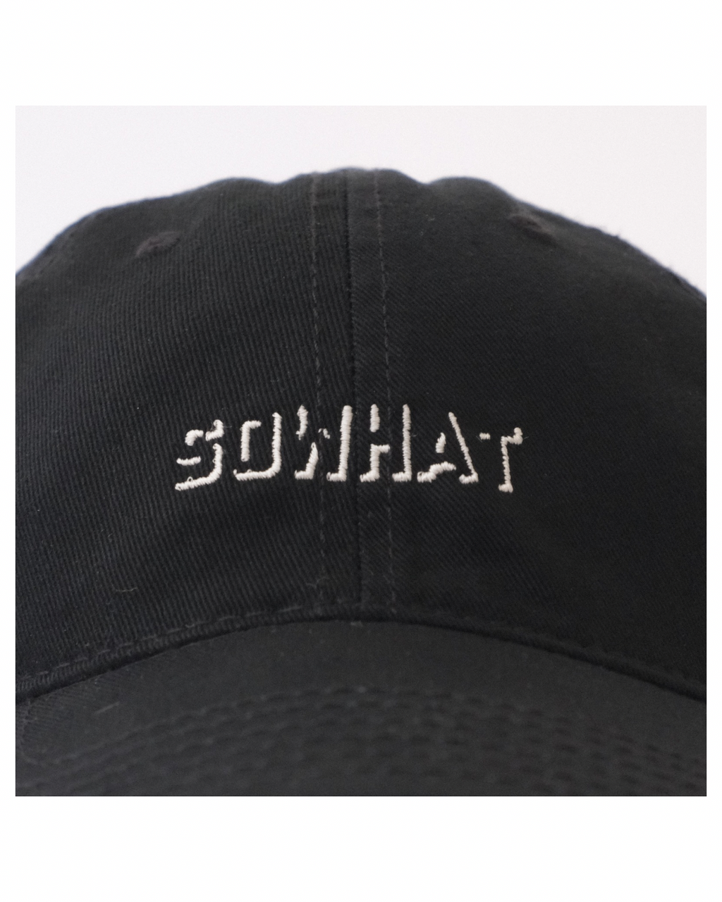 sowhat shadow logo cap