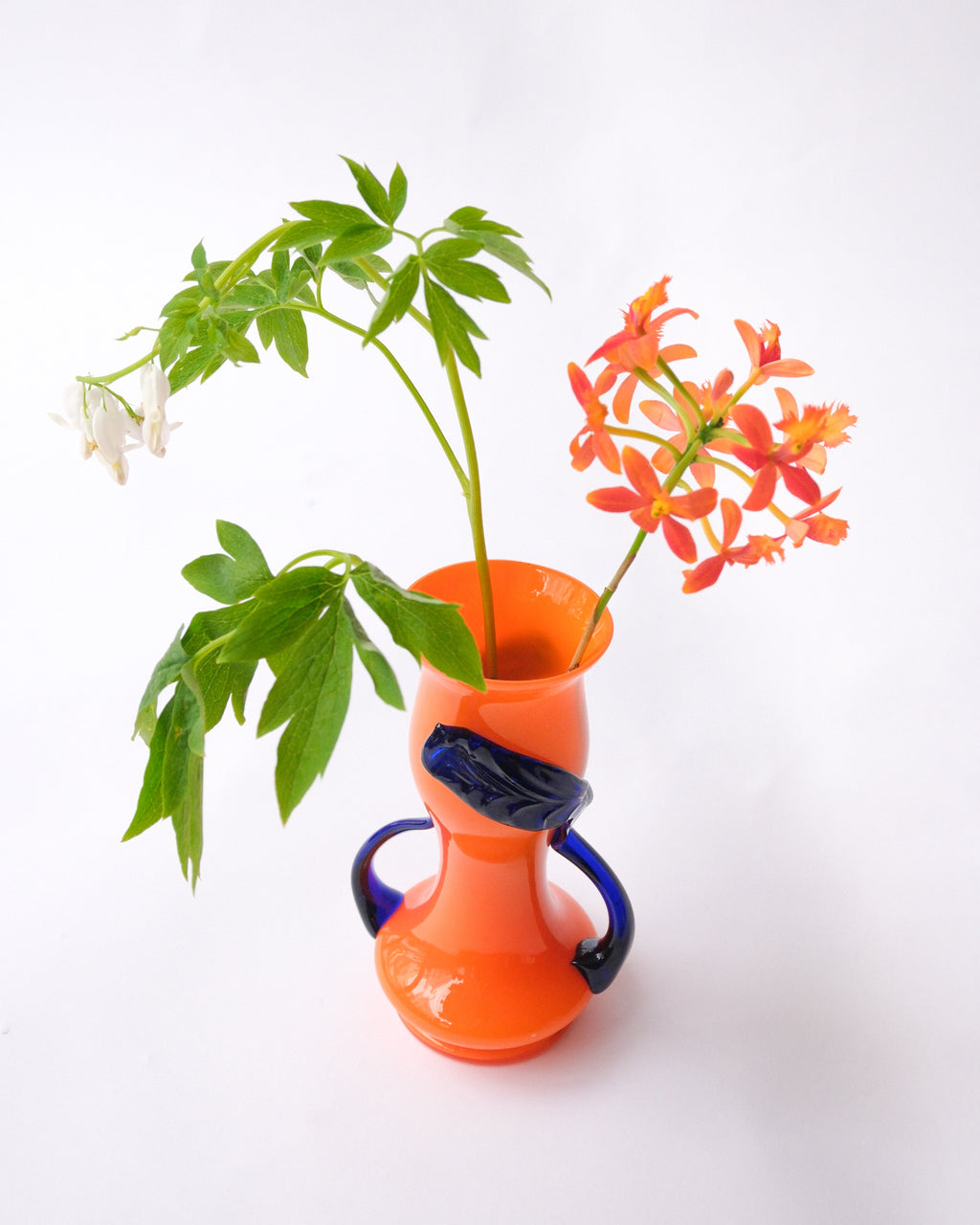 Glass vase made in Czech