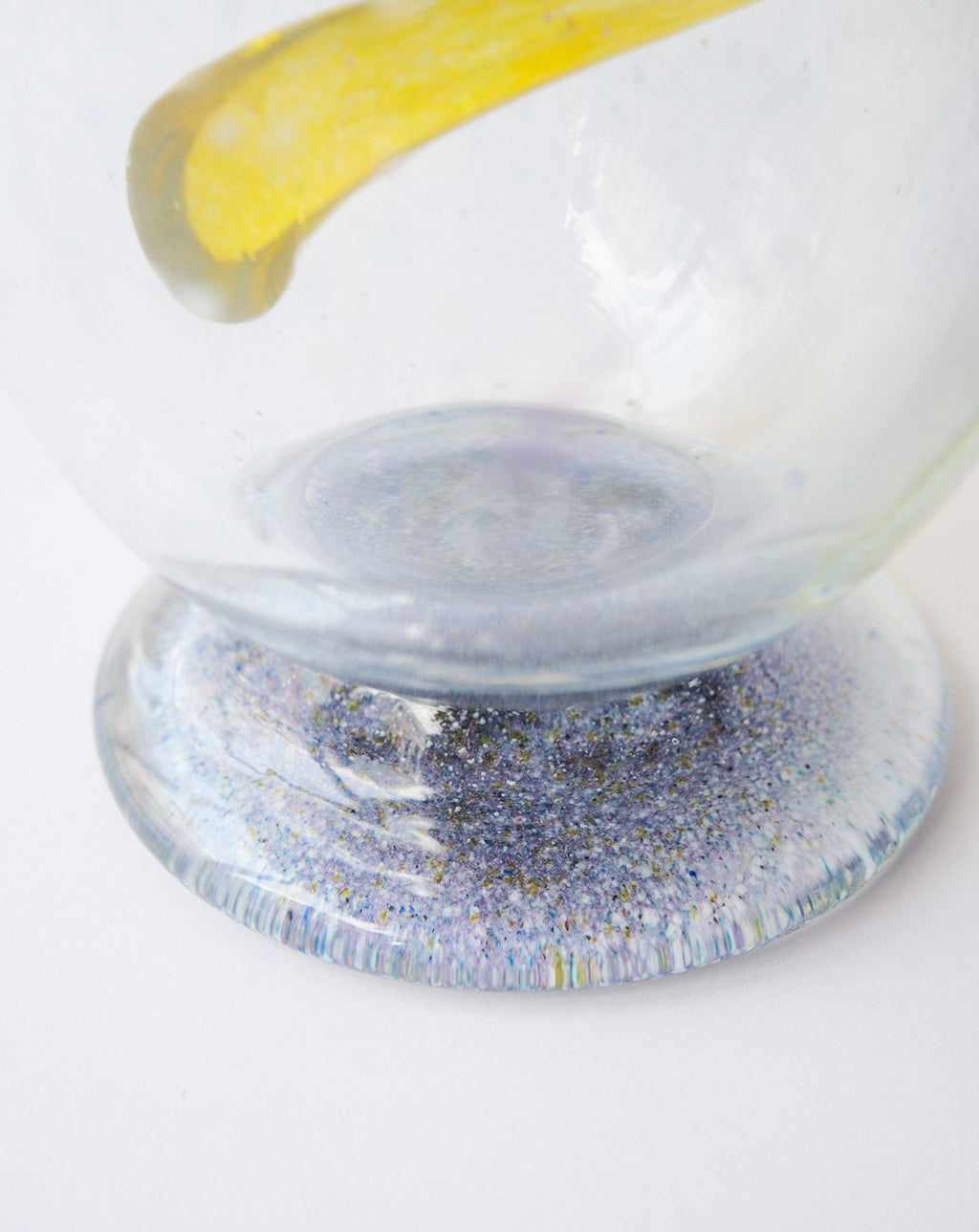 Spiral glass vase