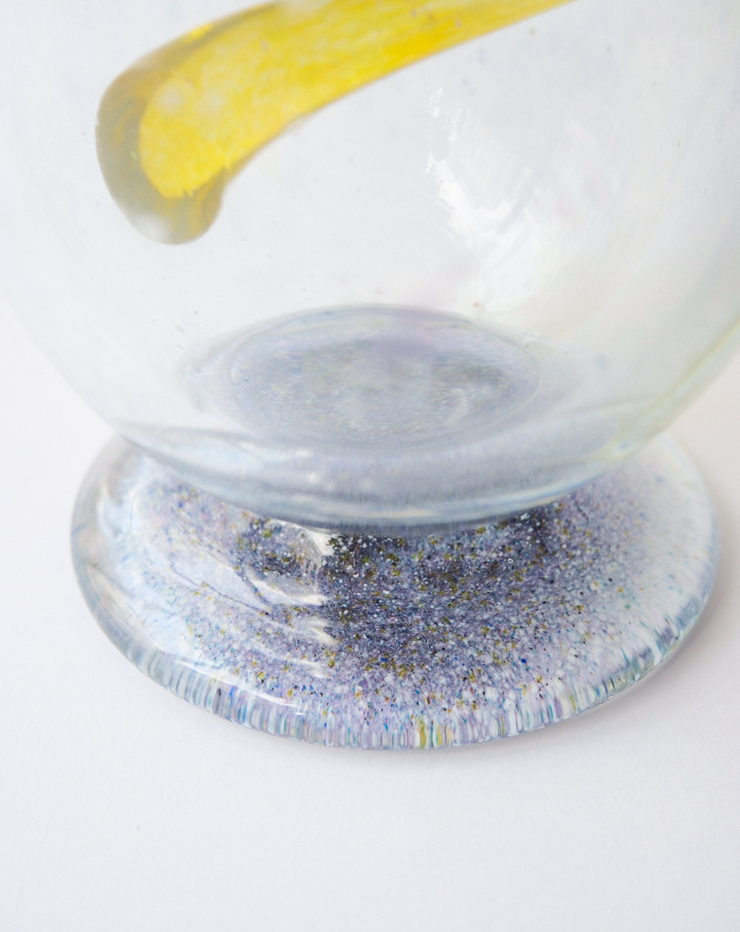 Spiral glass vase
