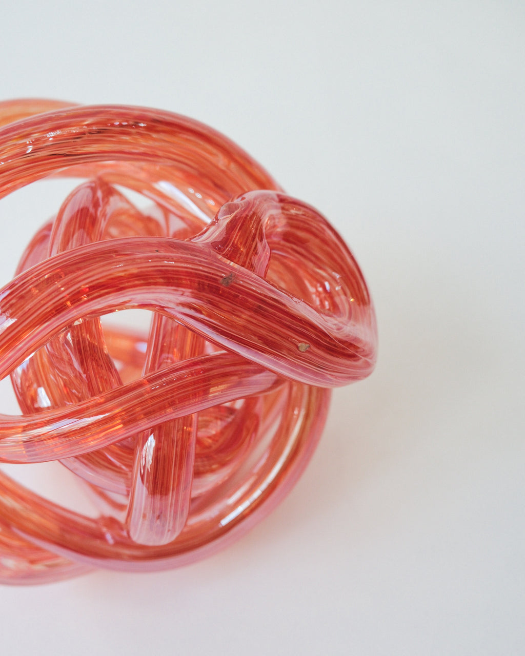 Vintage Glass Knot Sculpture