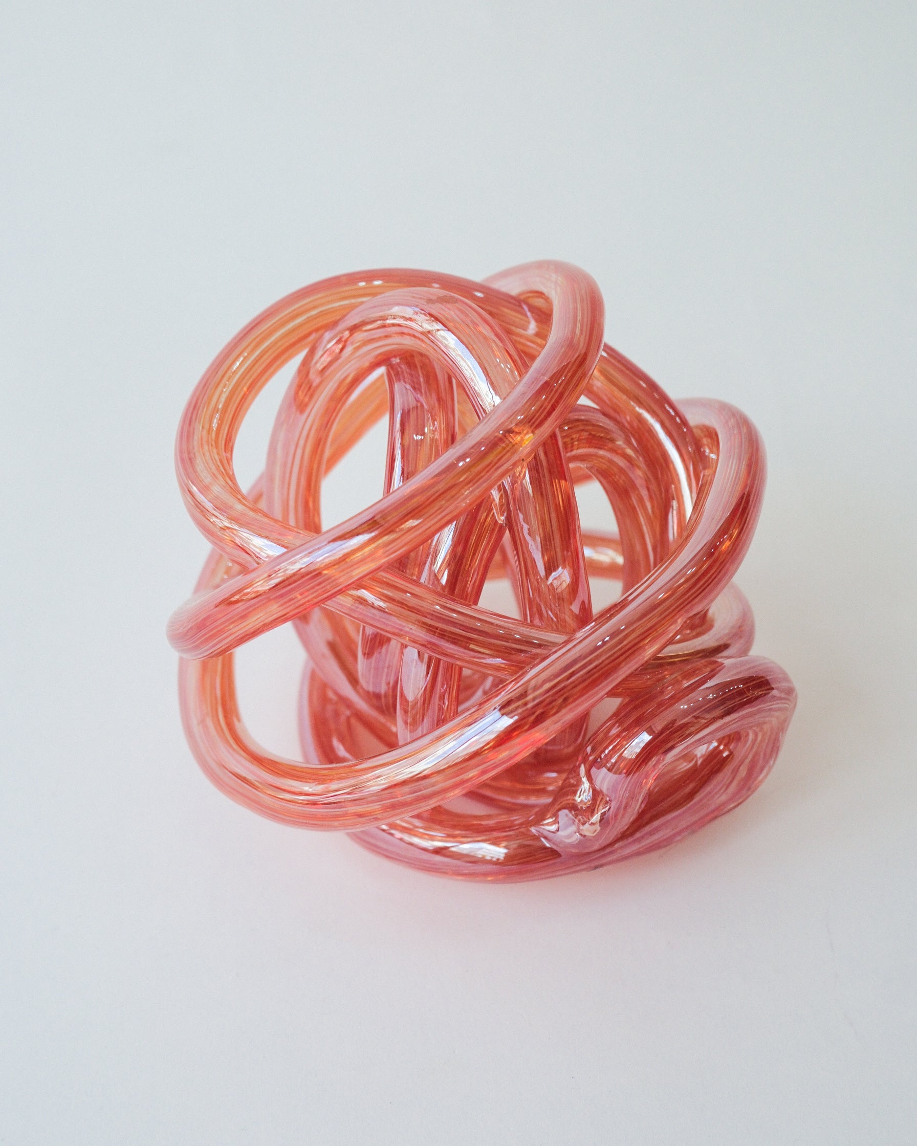 Vintage Glass Knot Sculpture