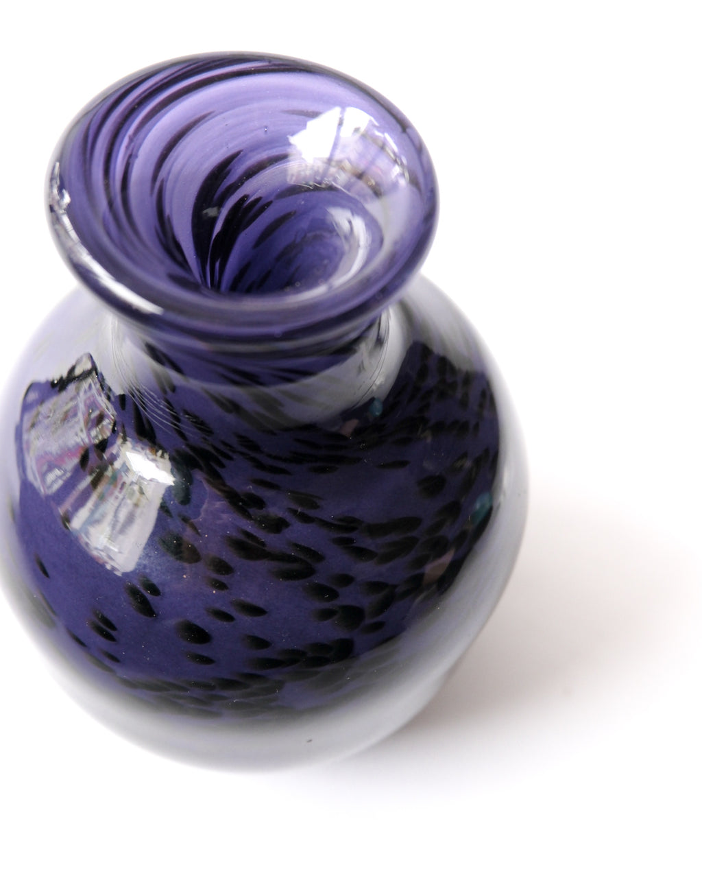 Purple glass vase