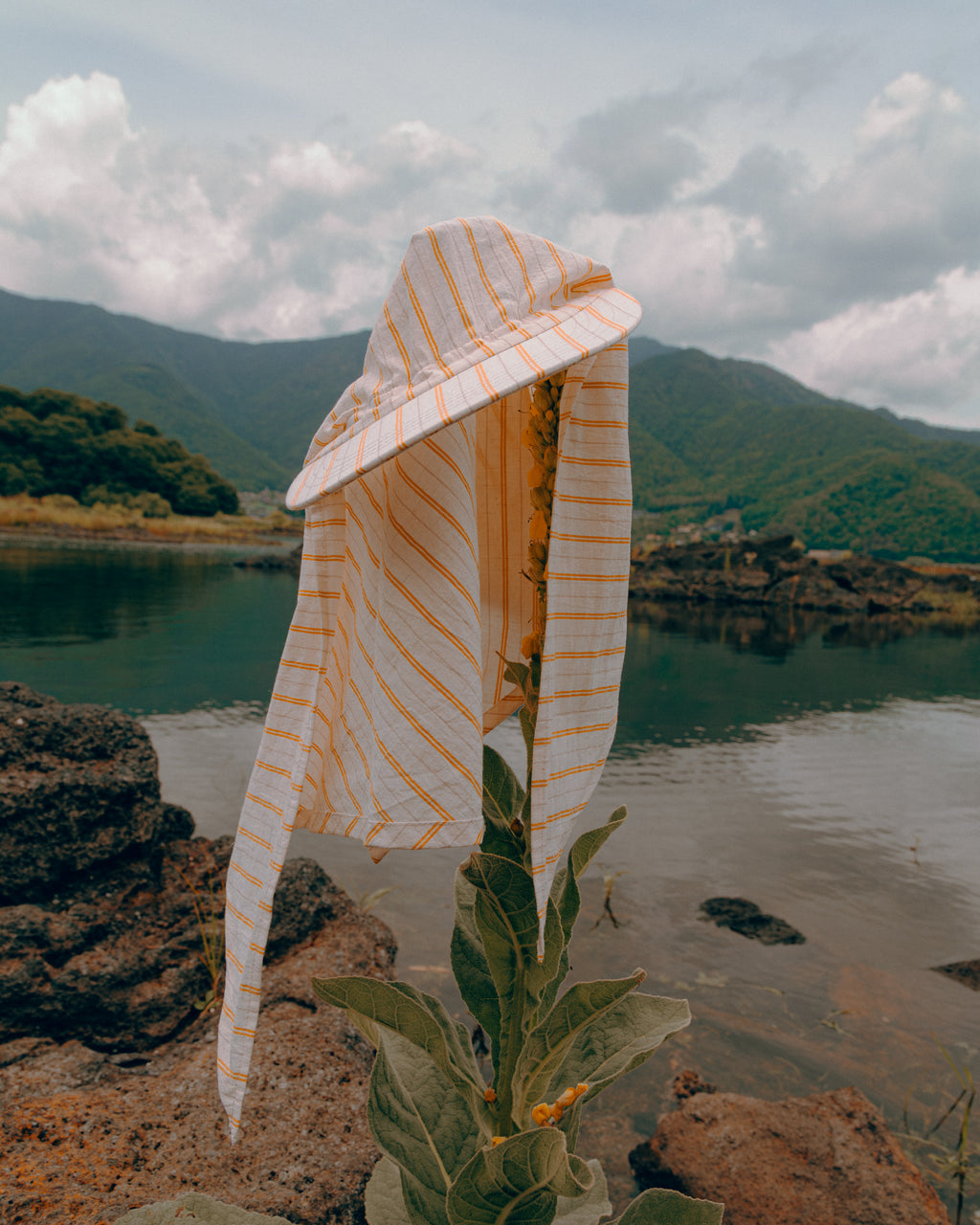 Sowhat Bandanna Cap Yellow Stripe