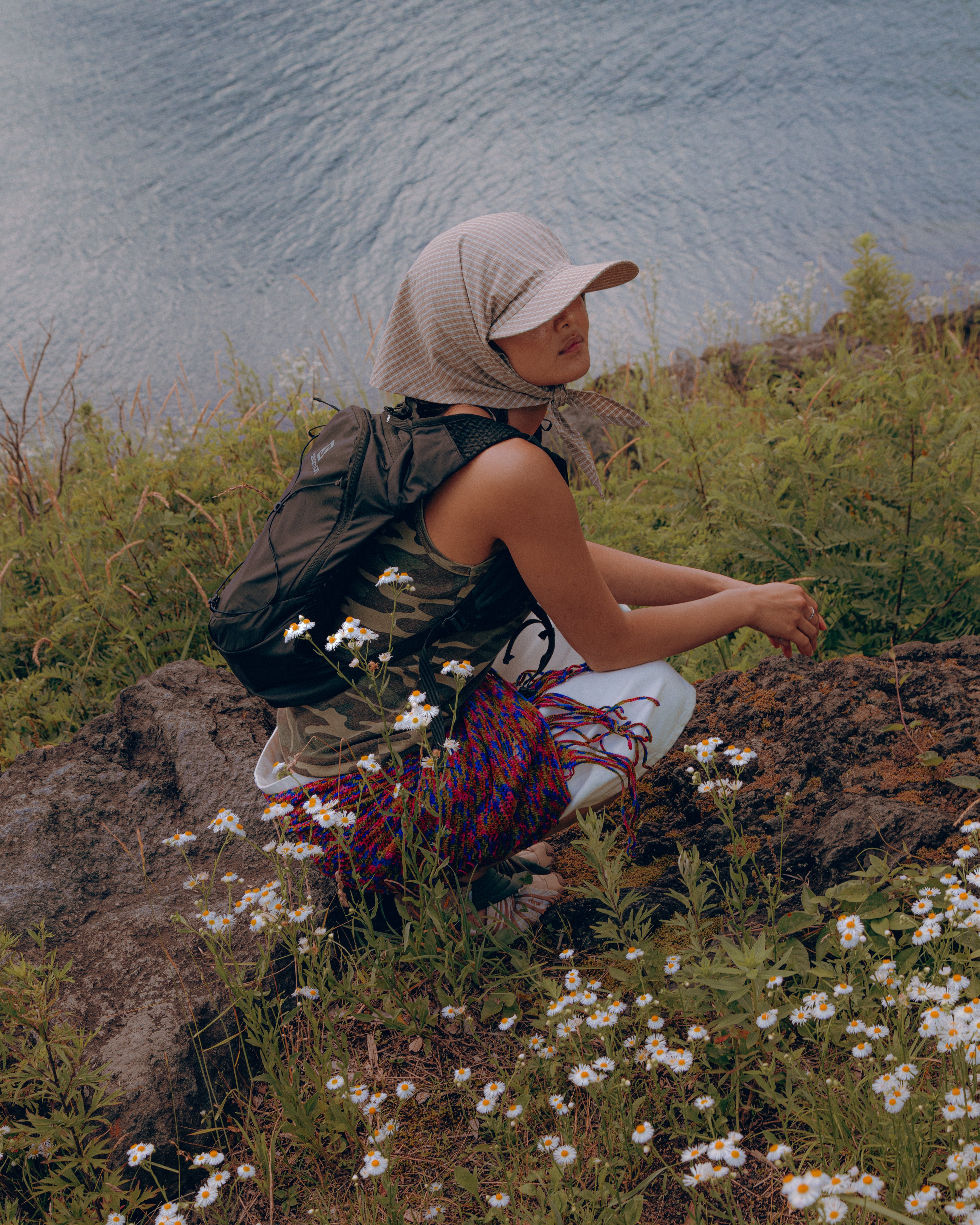 Sowhat Bandanna Cap Brown plaid