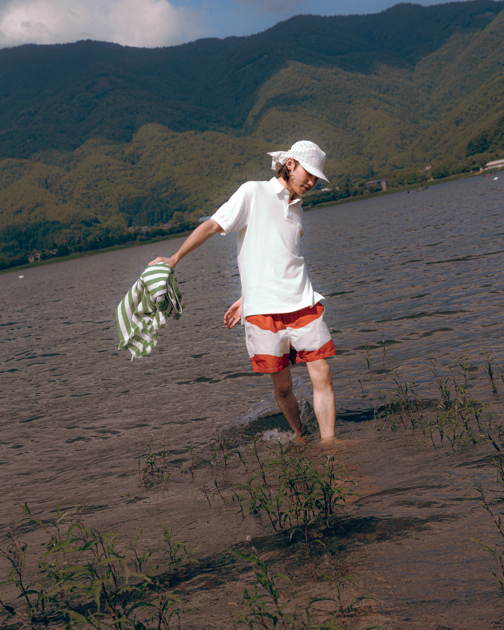 Sowhat Bandanna Cap Yellow Stripe